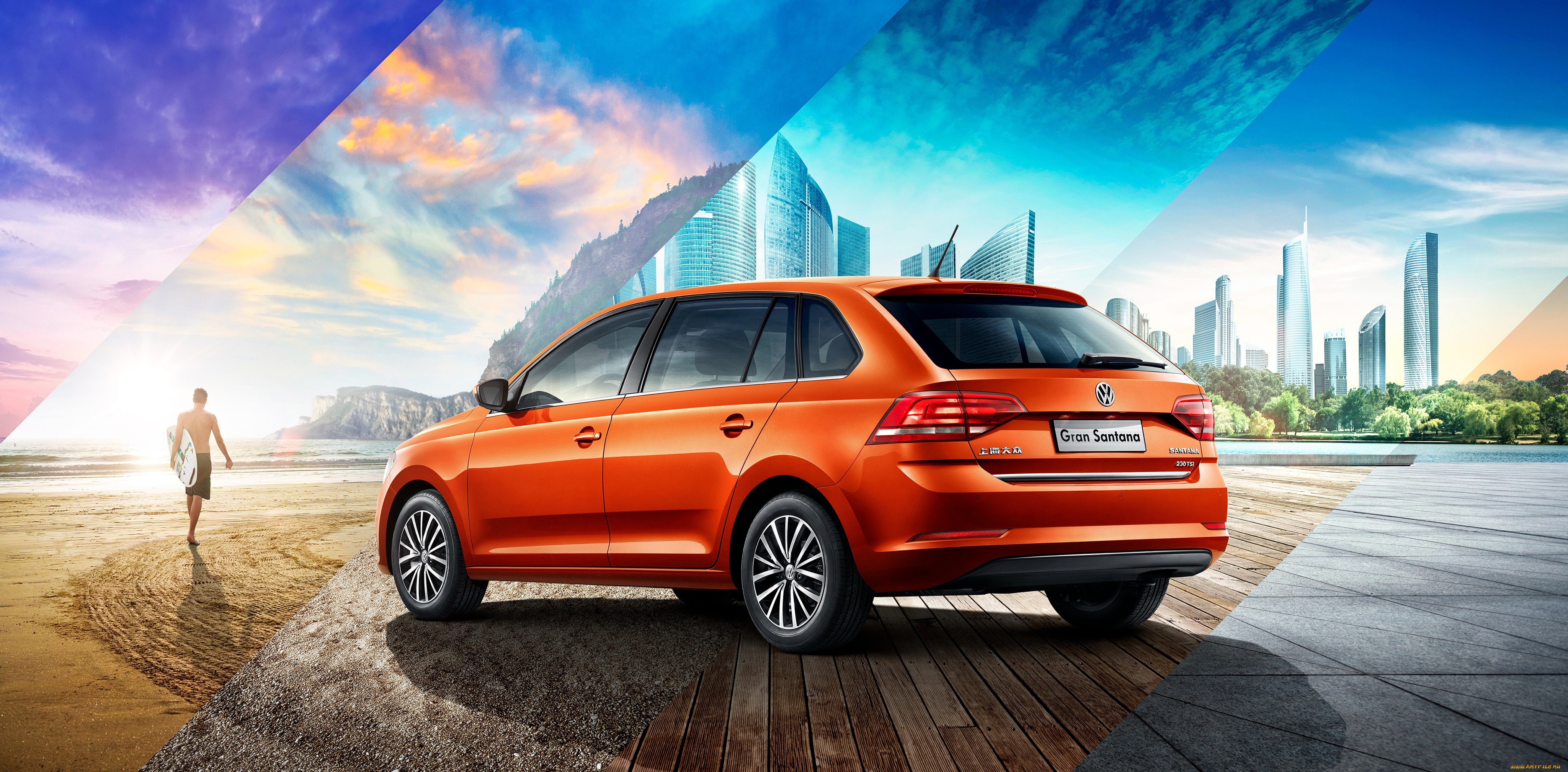 , volkswagen, gran, santana, 2015